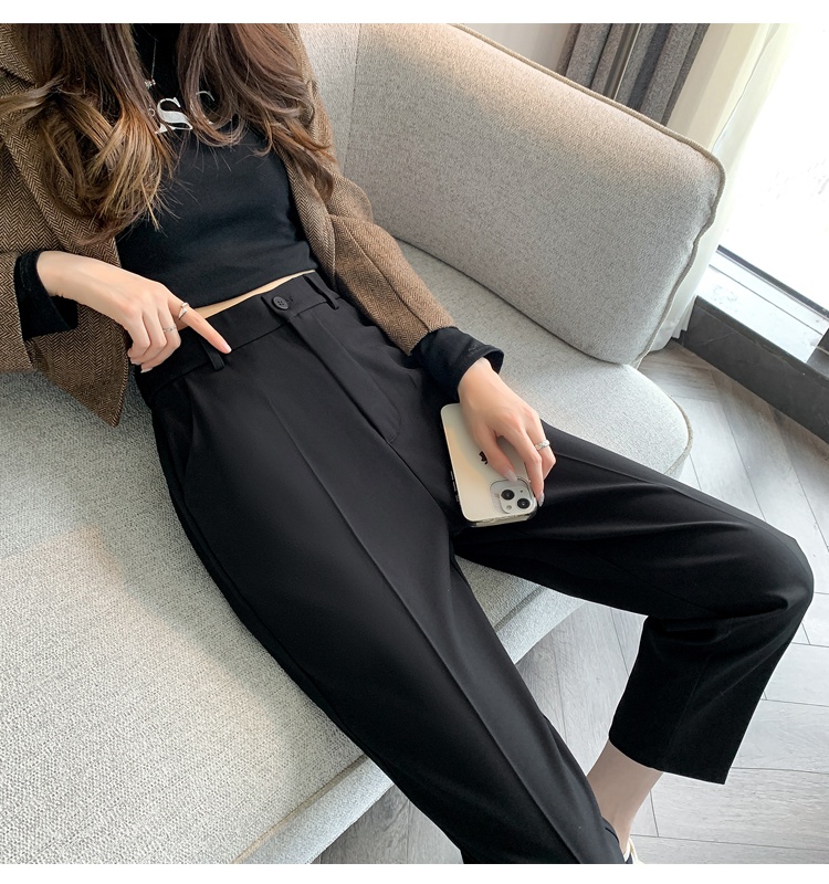 Slim pants high waist suit pants for women