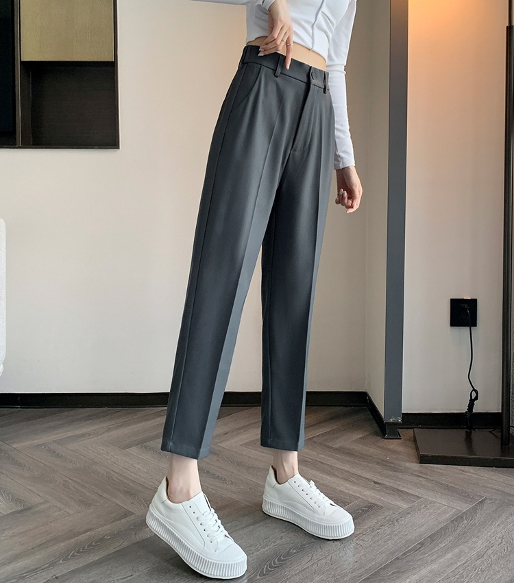 Slim pants high waist suit pants for women