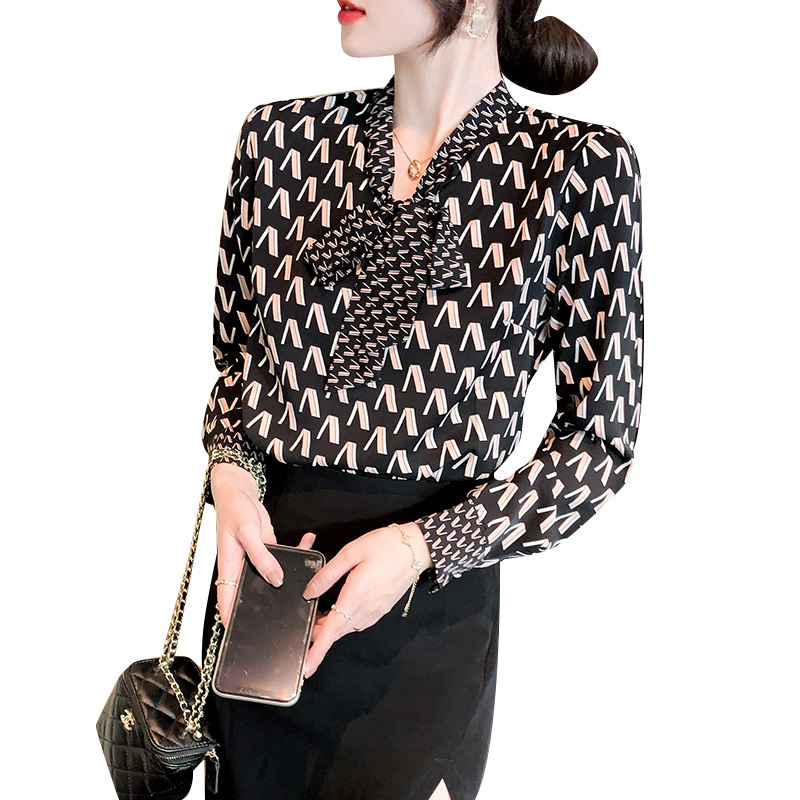 Frenum chiffon shirt autumn tops for women