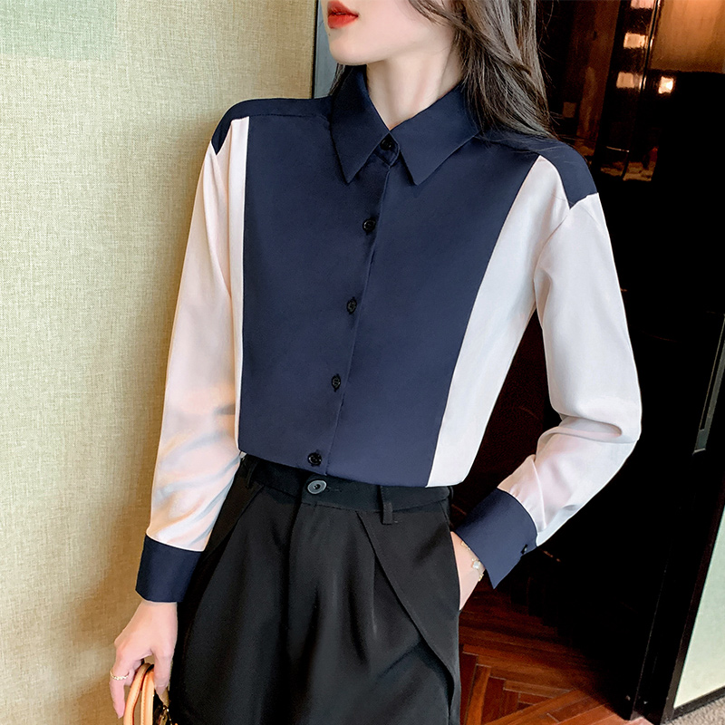 Chiffon autumn business suit temperament shirt for women