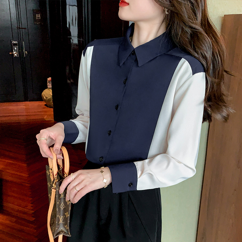 Chiffon autumn business suit temperament shirt for women