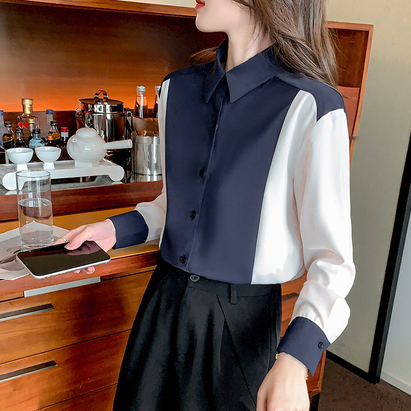 Chiffon autumn business suit temperament shirt for women