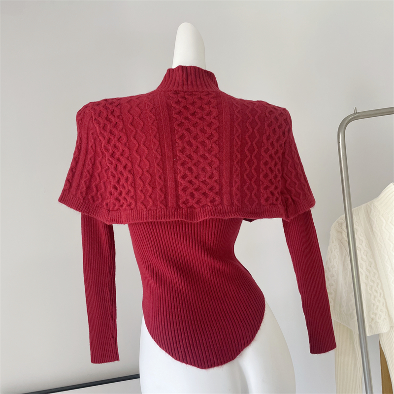 Small fellow pure niche chanelstyle sweater 2pcs set