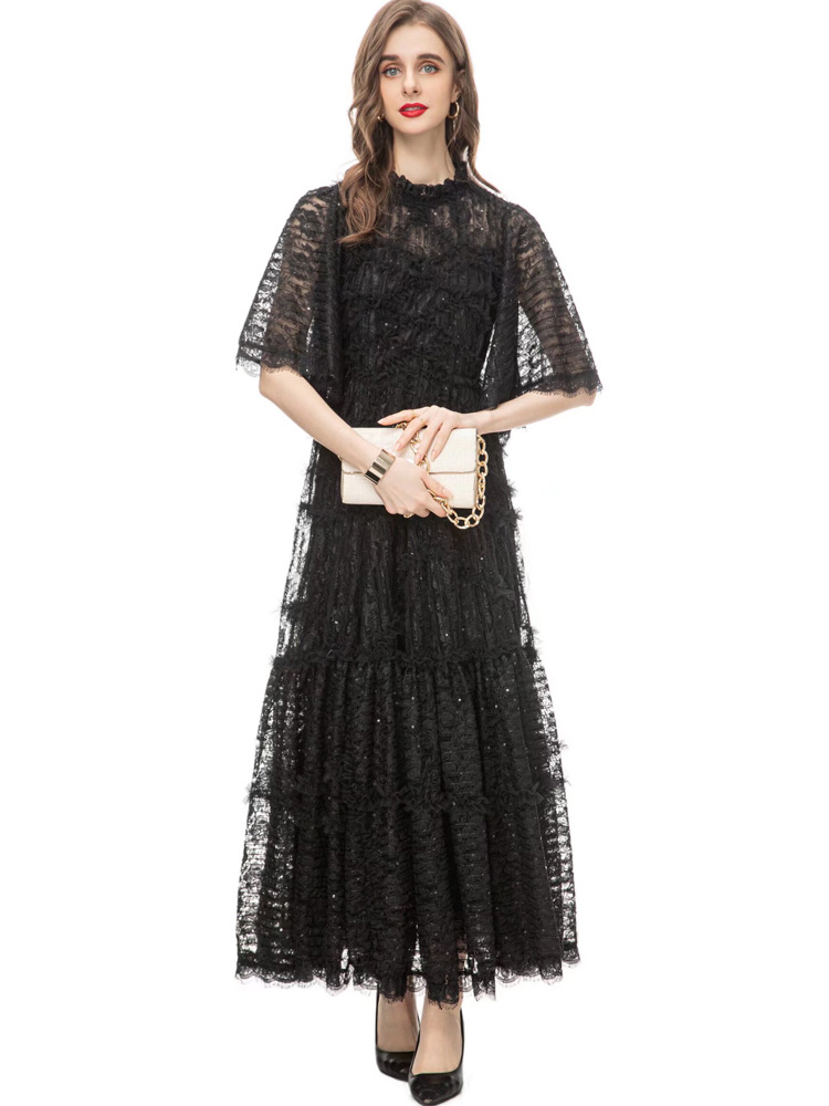 Sequins summer formal dress European style dress for women