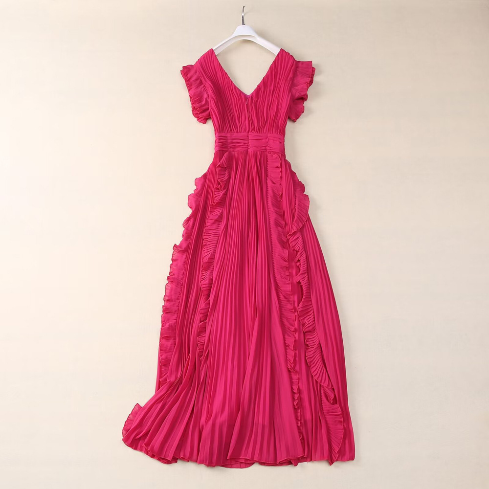 V-neck long dress temperament formal dress