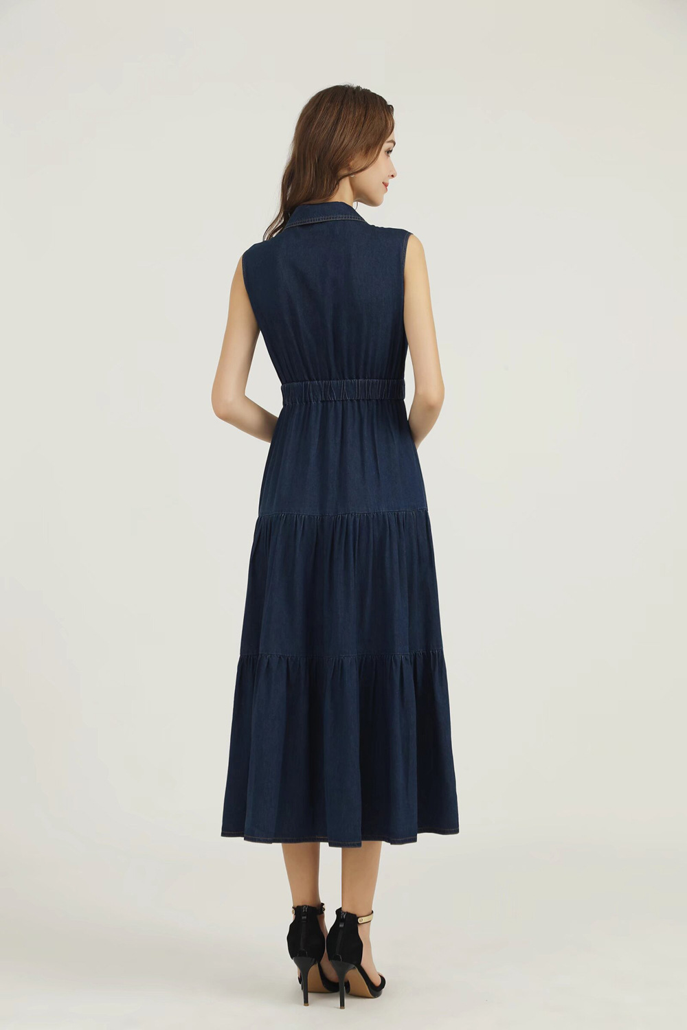 Slim spring and summer long dress for women