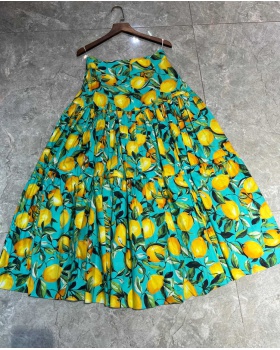 Long summer short skirt printing skirt for women