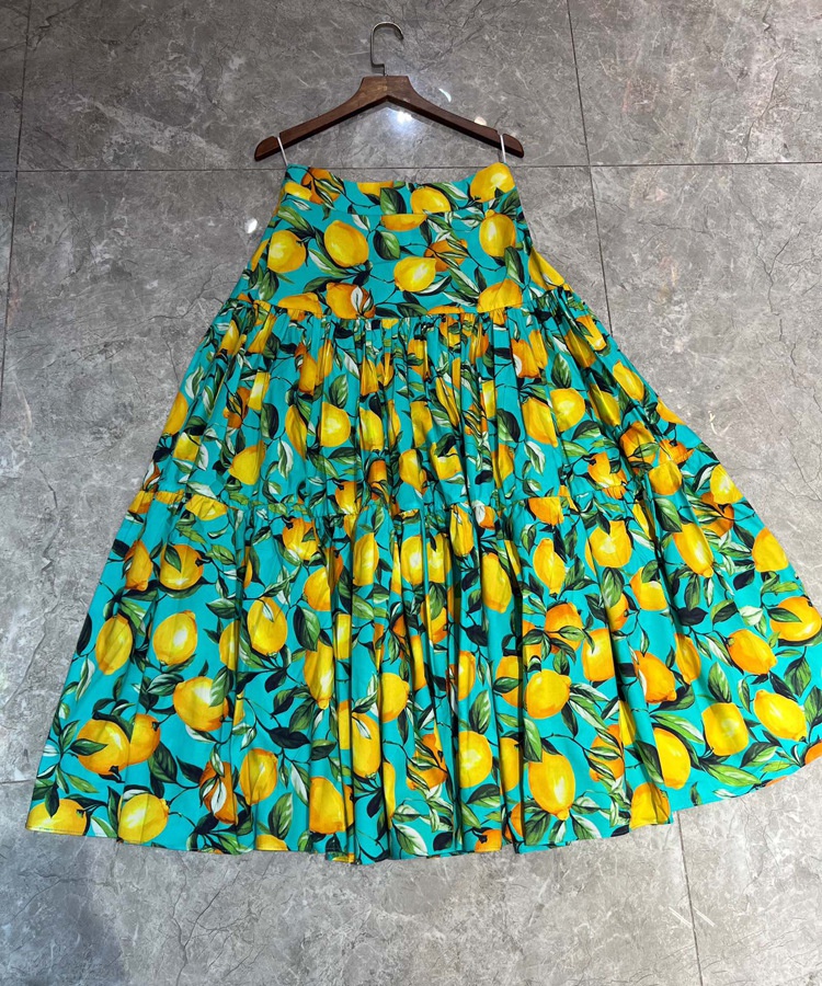 Long summer short skirt printing skirt for women