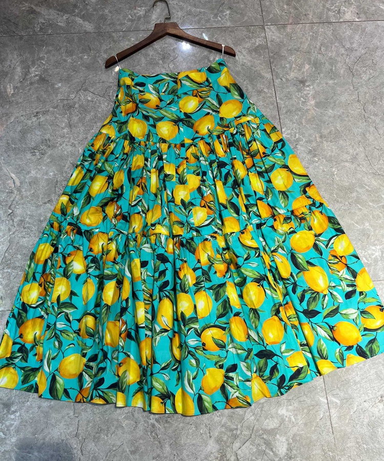 Long summer short skirt printing skirt for women