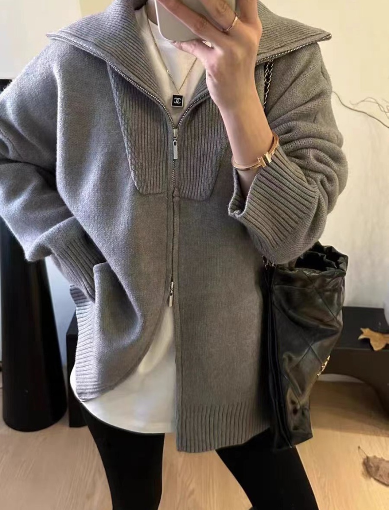 Knitted coat autumn and winter cardigan for women