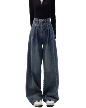 Loose drape long pants slim autumn jeans for women