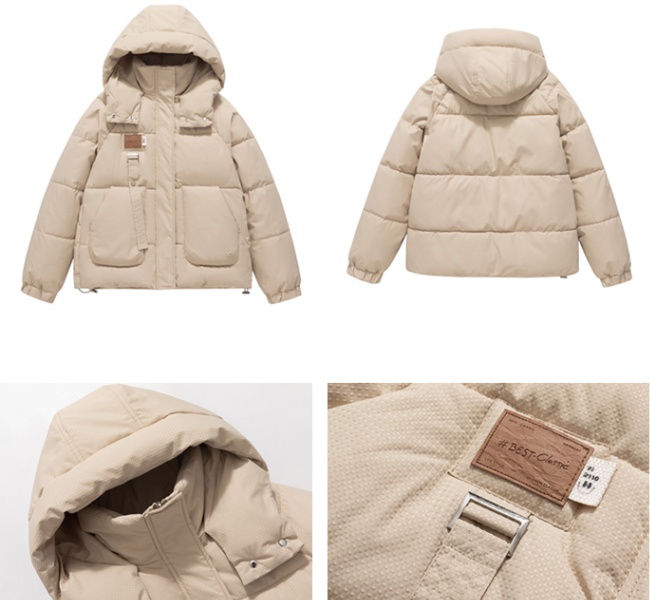 Down thick coat winter bread clothing for women