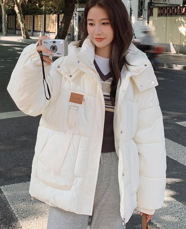 Down thick coat winter bread clothing for women