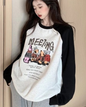 Korean style not hat long sleeve hoodie for women