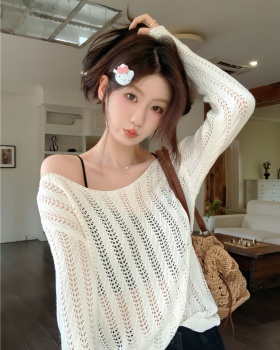 Summer autumn lazy smock pullover loose hollow sweater