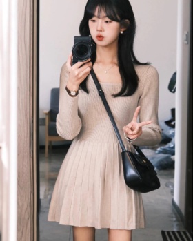 Slim autumn and winter small fellow dress for women