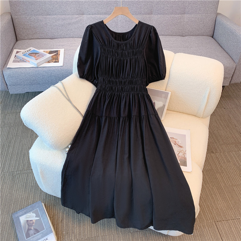 Large yard soft dress fat long dress for women