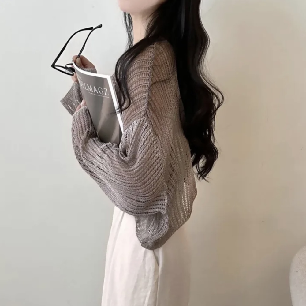 Loose Korean style smock long sleeve gradient sweater