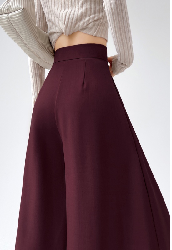 Drape business suit wide leg pants for women