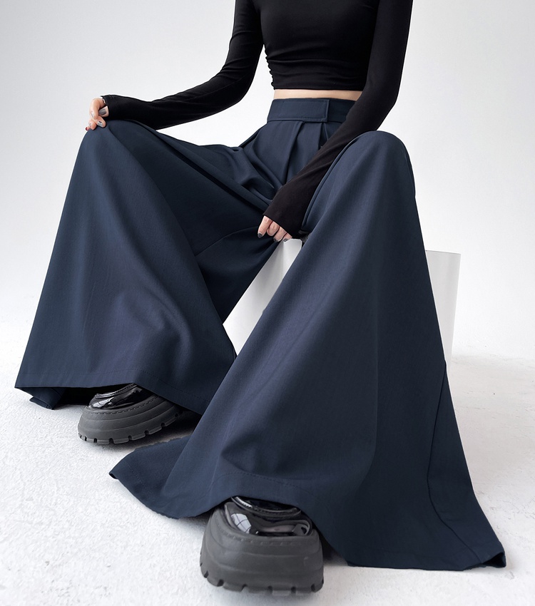 Drape business suit wide leg pants for women