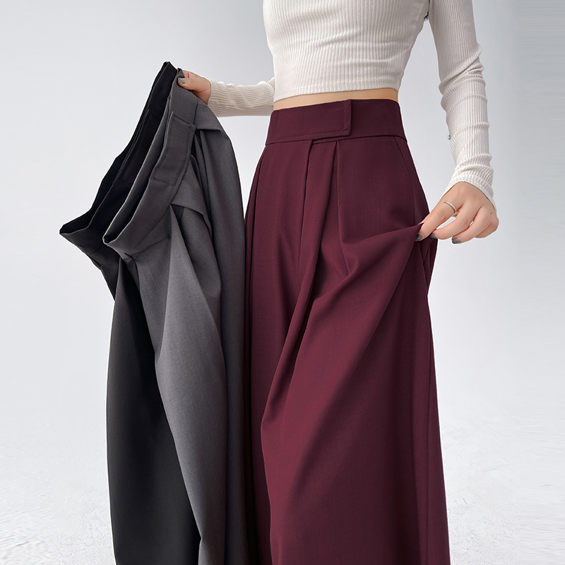 Drape business suit wide leg pants for women