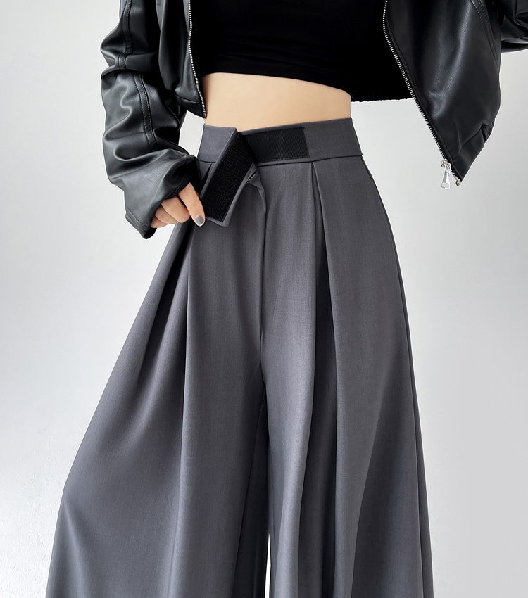 Drape business suit wide leg pants for women