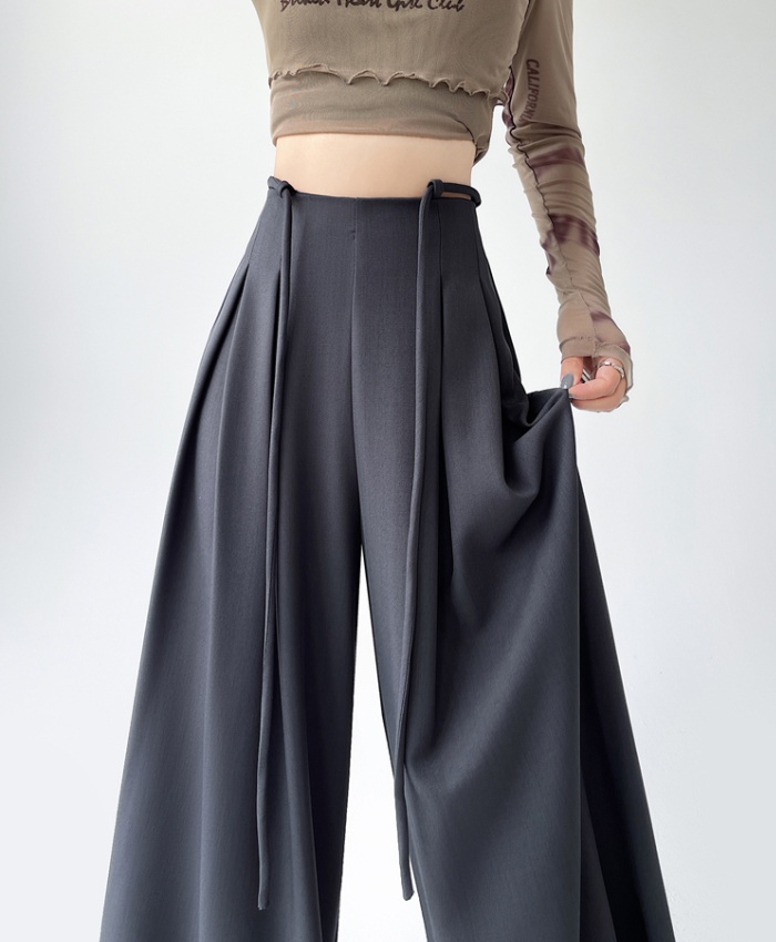 Drape slim big trousers autumn Casual loose wide leg pants