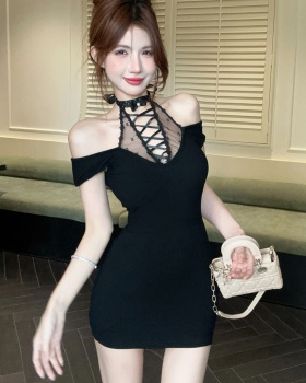 Tight temperament halter fashion dress for women