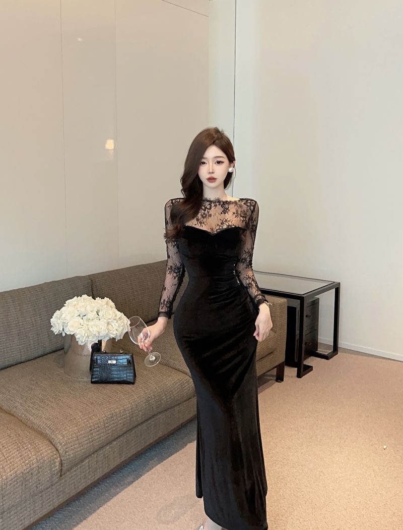 Temperament slim formal dress sexy dress