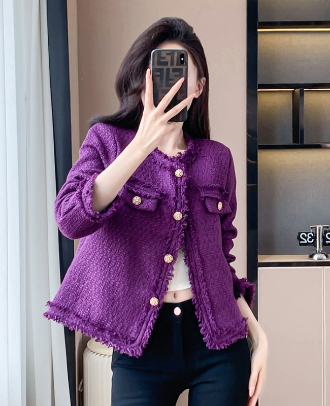 Spring and autumn chanelstyle jacket ladies tops