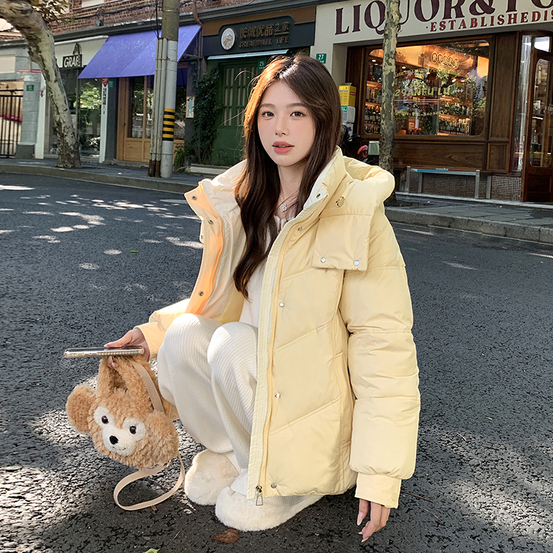 Thick small fellow down coat short coat for women