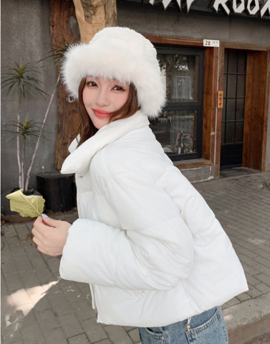 Small fellow corduroy winter bread clothing thick short cotton coat