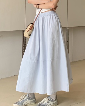 Korean style straight A-line high waist skirt