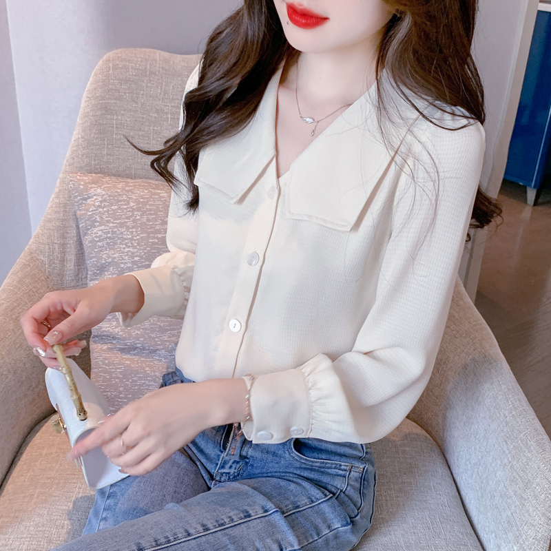 Removable frenum autumn shirt fashionable light tops