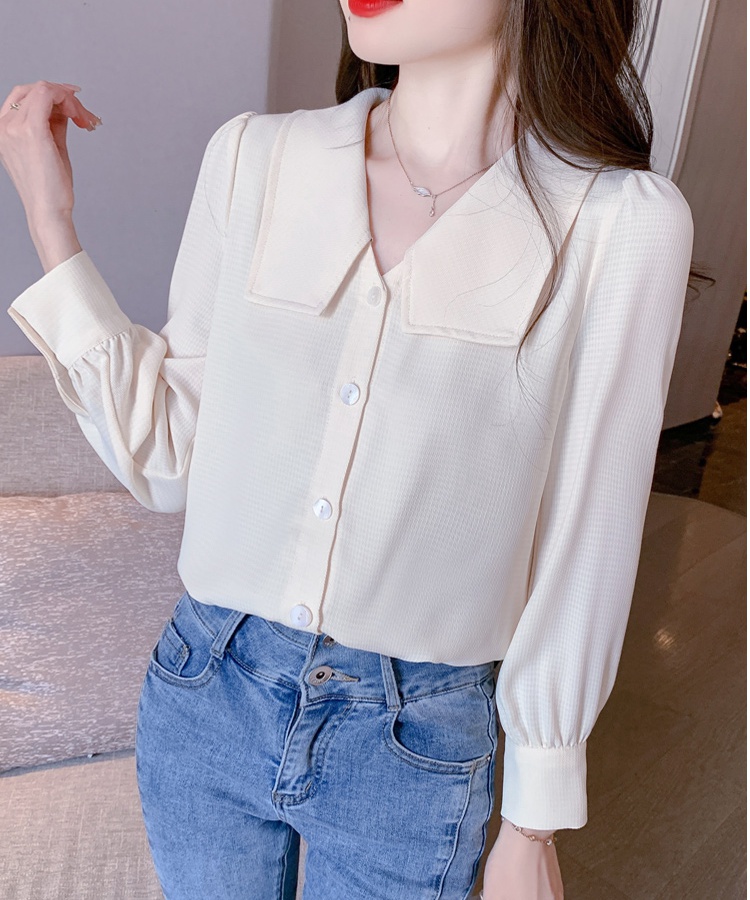 Removable frenum autumn shirt fashionable light tops