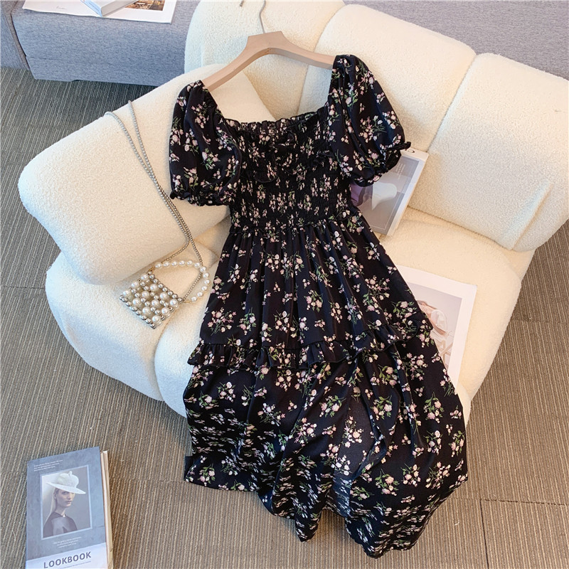 Show high long dress floral dress for women