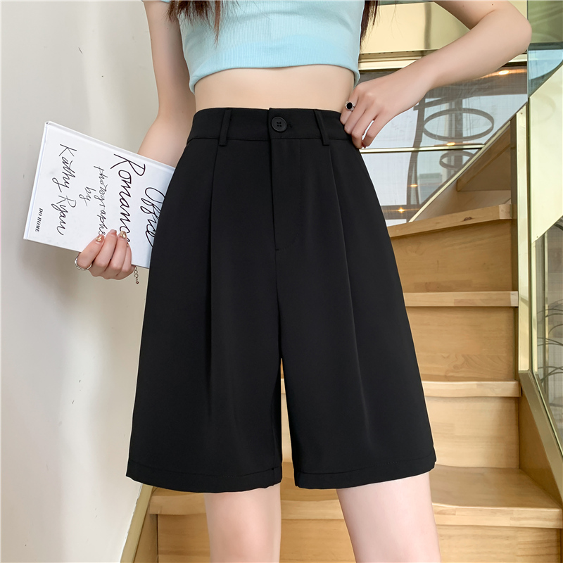 Summer slim shorts Casual wide leg business suit for women