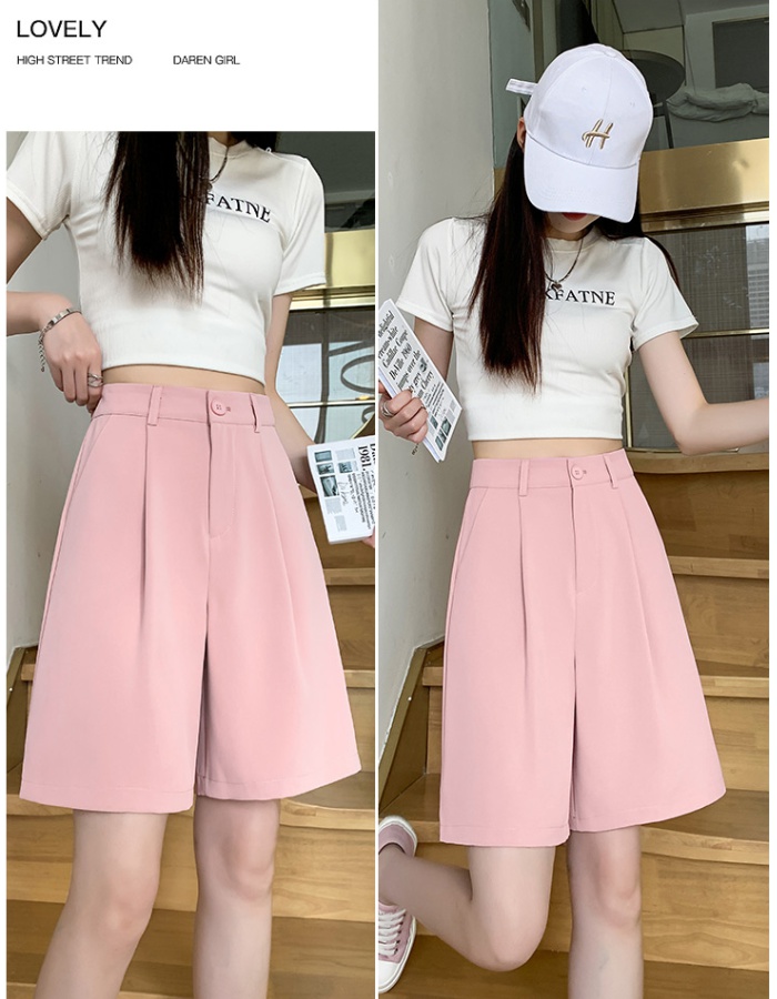 Summer slim shorts Casual wide leg business suit for women