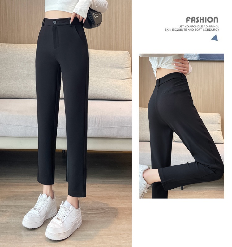 Black pants large yard suit pants for women