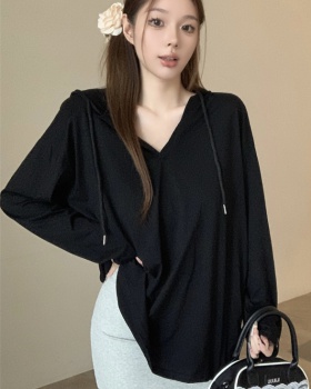 Thin Casual tops autumn sunscreen T-shirt for women