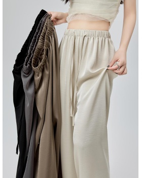 Spring and summer drape long pants straight pants for women