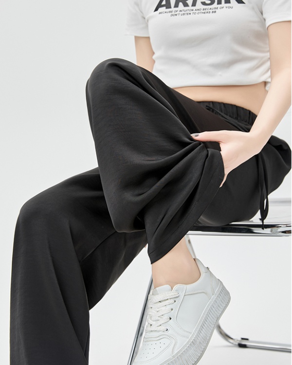 Spring and summer drape long pants straight pants for women