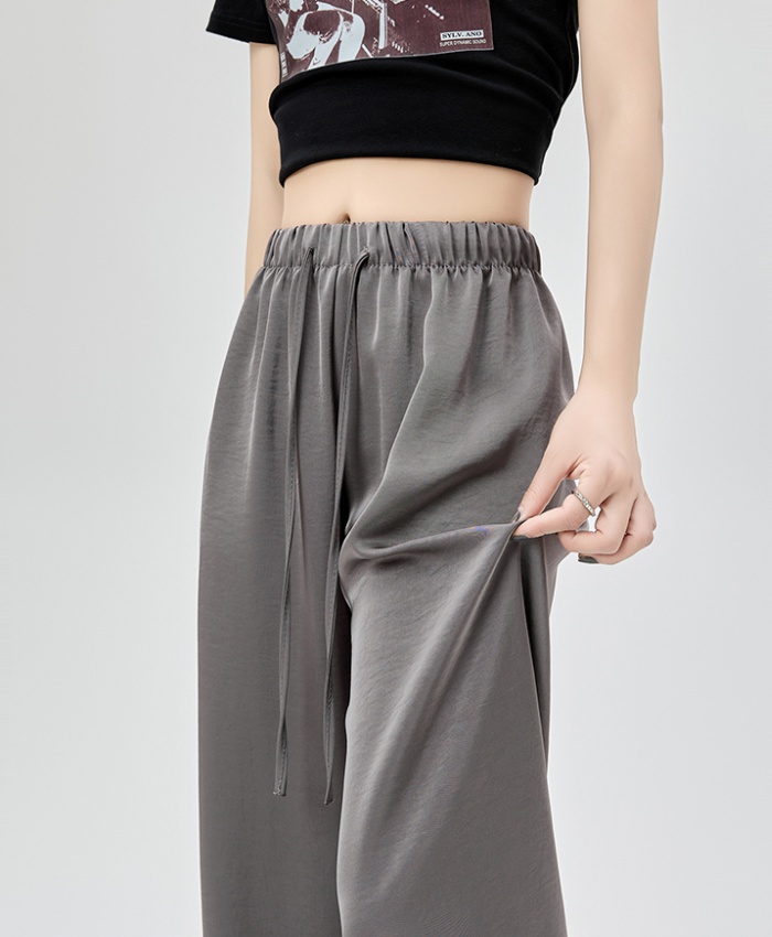 Spring and summer drape long pants straight pants for women