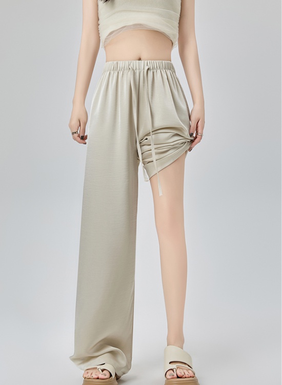 Spring and summer drape long pants straight pants for women