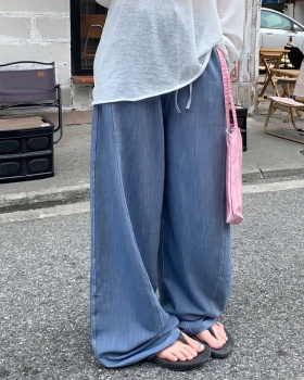 Straight loose wide leg pants