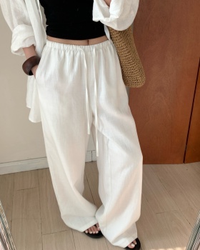 Straight all-match long pants loose wide leg pants