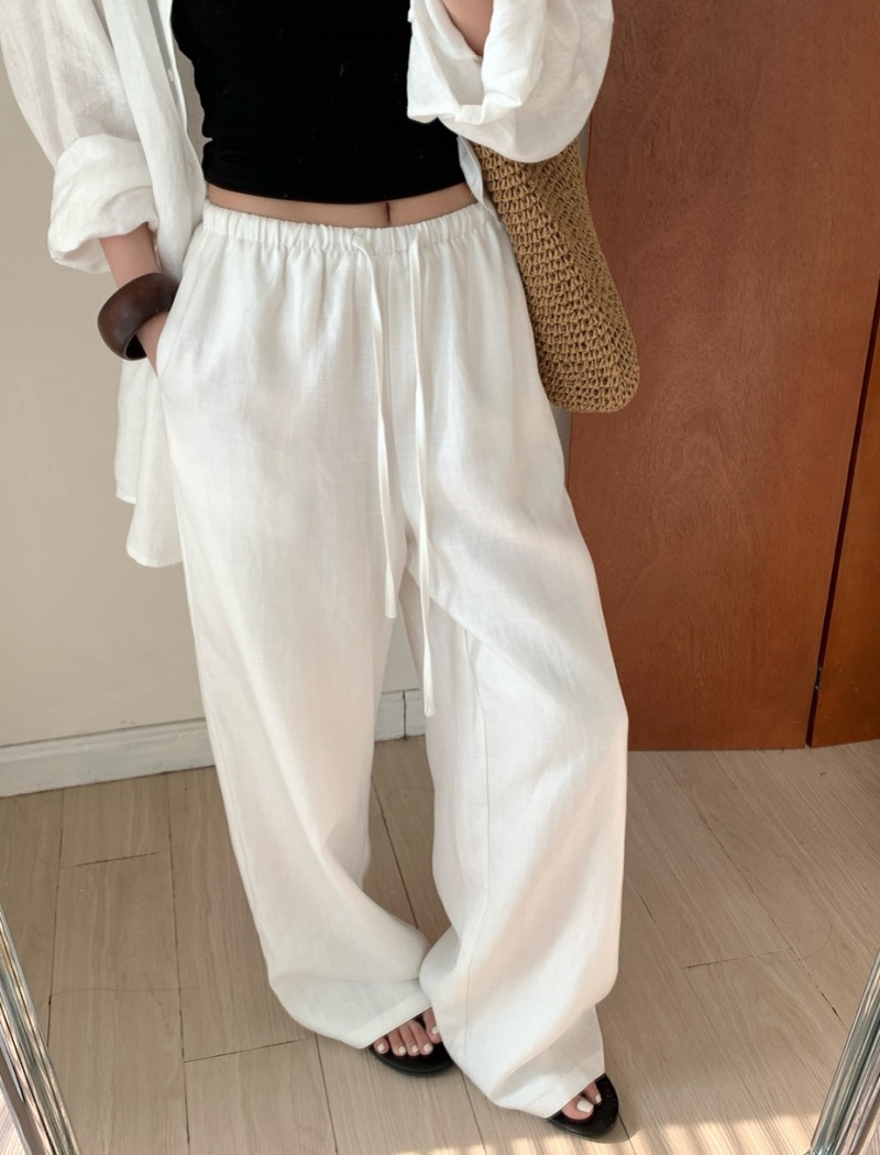 Straight all-match long pants loose wide leg pants