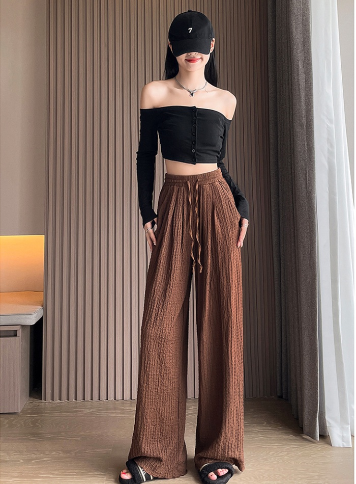 Drape wide leg pants pants for women