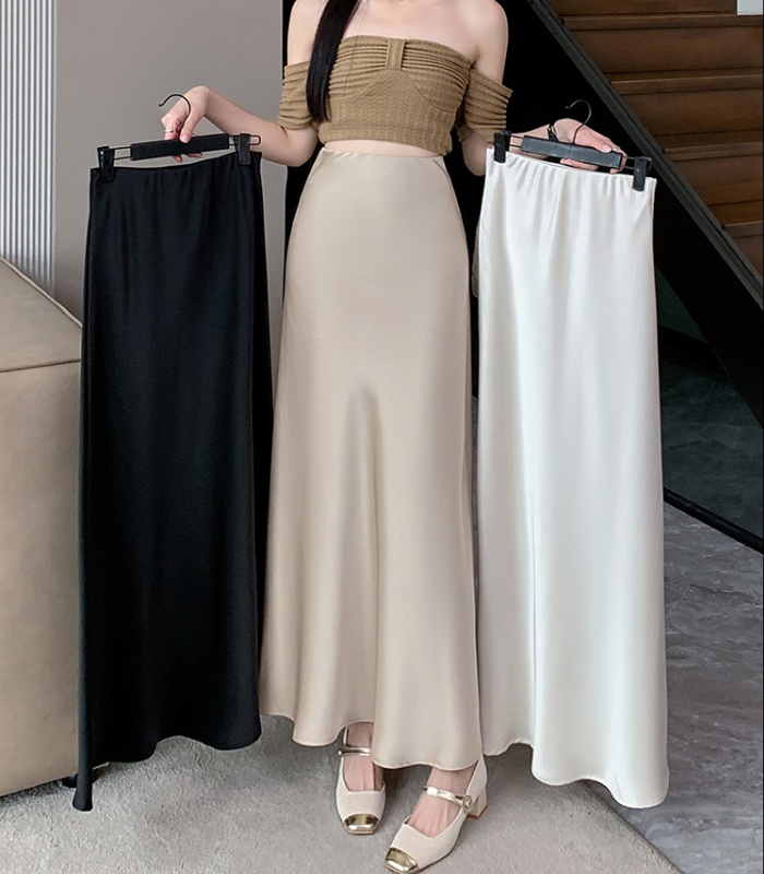 Mermaid A-line long skirt temperament skirt for women