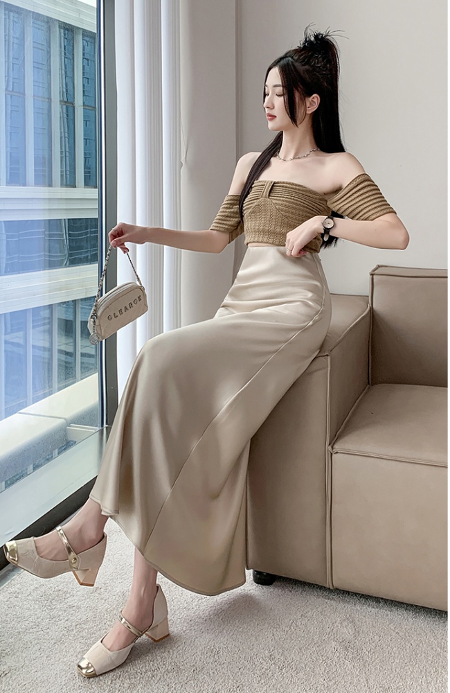 Mermaid A-line long skirt temperament skirt for women